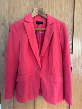 Talbots Coral Pink Tailored Blazer Jacket